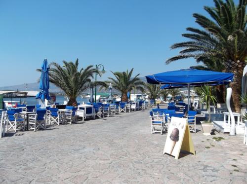 Terrace at the square of Skala Kalloni Lesvos